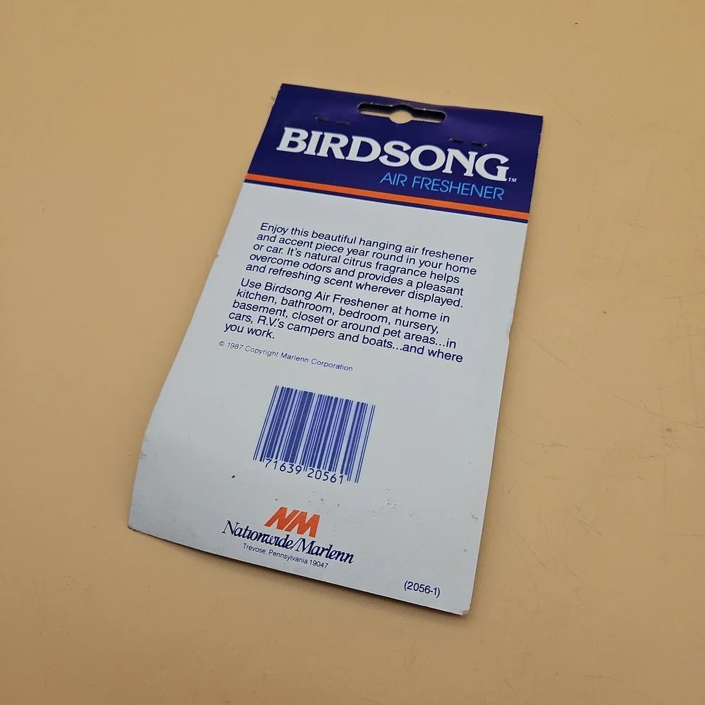 Vintage Birdsong Car Air Fresheners 1987 NOS Lot Of 3 Hippie Style Rainbow